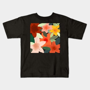 bright floral pattern illustration Kids T-Shirt